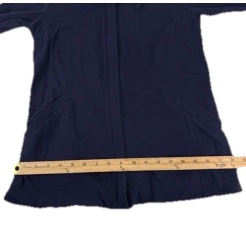 Eileen Fisher Full Zip Jacket Women‎ XXS Navy Blue Pockets Stretch Lightweight - Picture 7 of 9